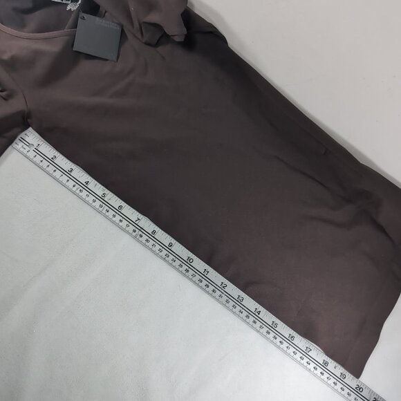 FLAWED C'est Moi Seamless Dark Brown Long Sleeve Shirt Women's OS One Size NWT - Picture 7 of 11